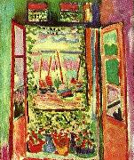 Henri Matisse oppet fonster, collioure painting